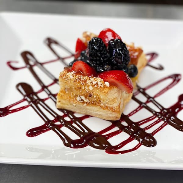 Berry pastry prepared by a Park City Culinary Institute student.